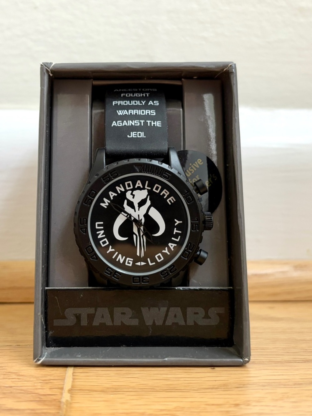 Star Wars Mandalore Undying Loyalty The Mandalorian black wrist watch